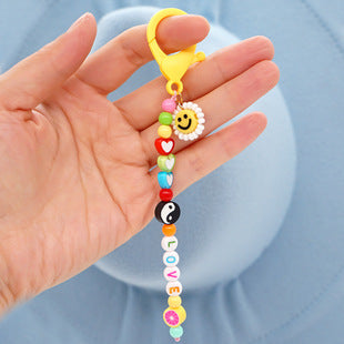Wholesale Hand Woven Owl Resin Keychain